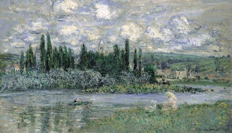 Claude Monet View of Vetheuil sur Seine china oil painting image